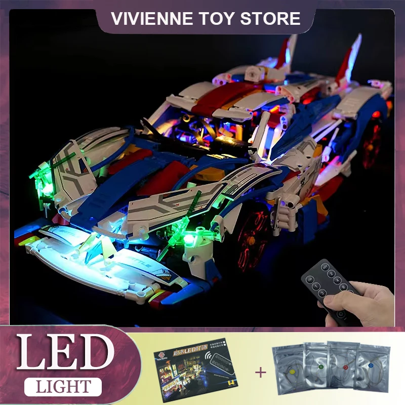 RC DIY LED-lichtset voor LEGO 88320 technische sportwagen (alleen LED-licht, zonder blokken model)