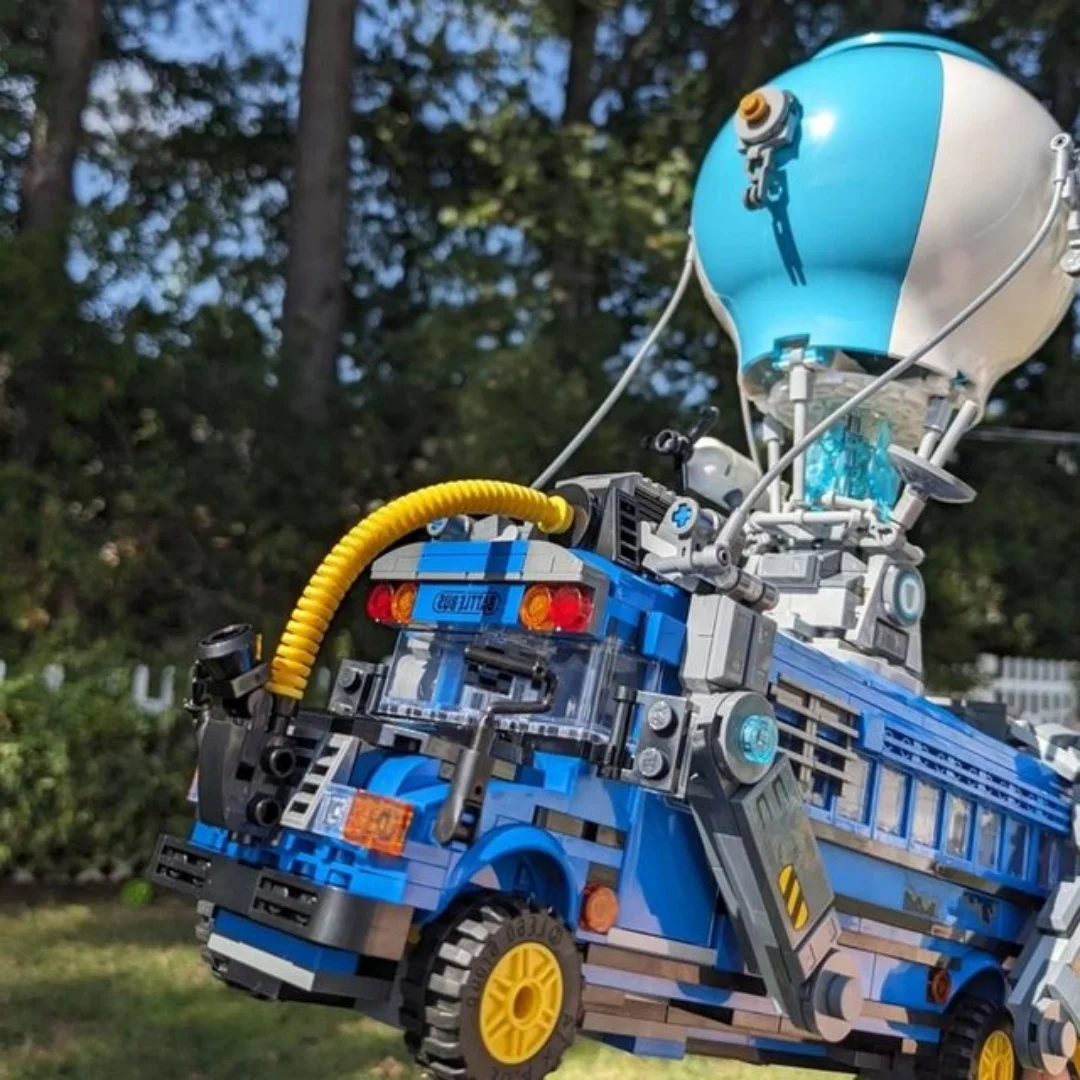 

Набор строительных блоков Disney Battle Bus, 954 шт., совместимый с 77073, игровая модель, транспортное средство Fortnite, рождественские подарки для детей, игрушка для мальчиков