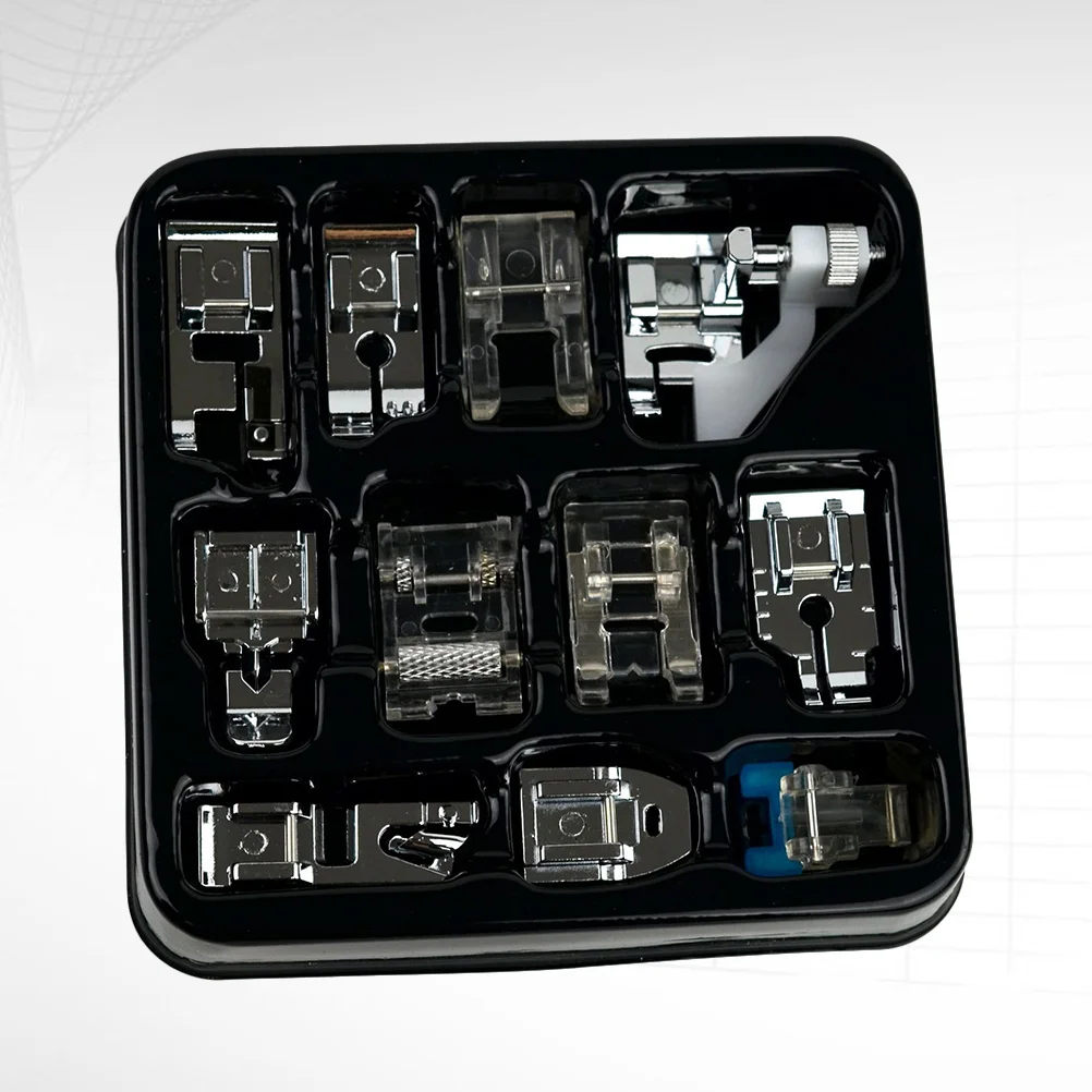 

11Pcs Sewing Machine Press Foot Set Professional Assorted Multi-Function Parts for Zipper Fabric Household Accessories