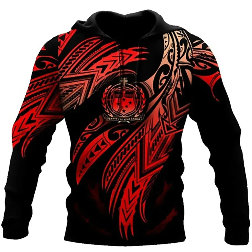 2023 Fashion Nw Retro Men Hoodies Wolf And Dragon Tattoo 3D All Over Printed Mens Sweatshirt Unisex Vintage Long Sleeves