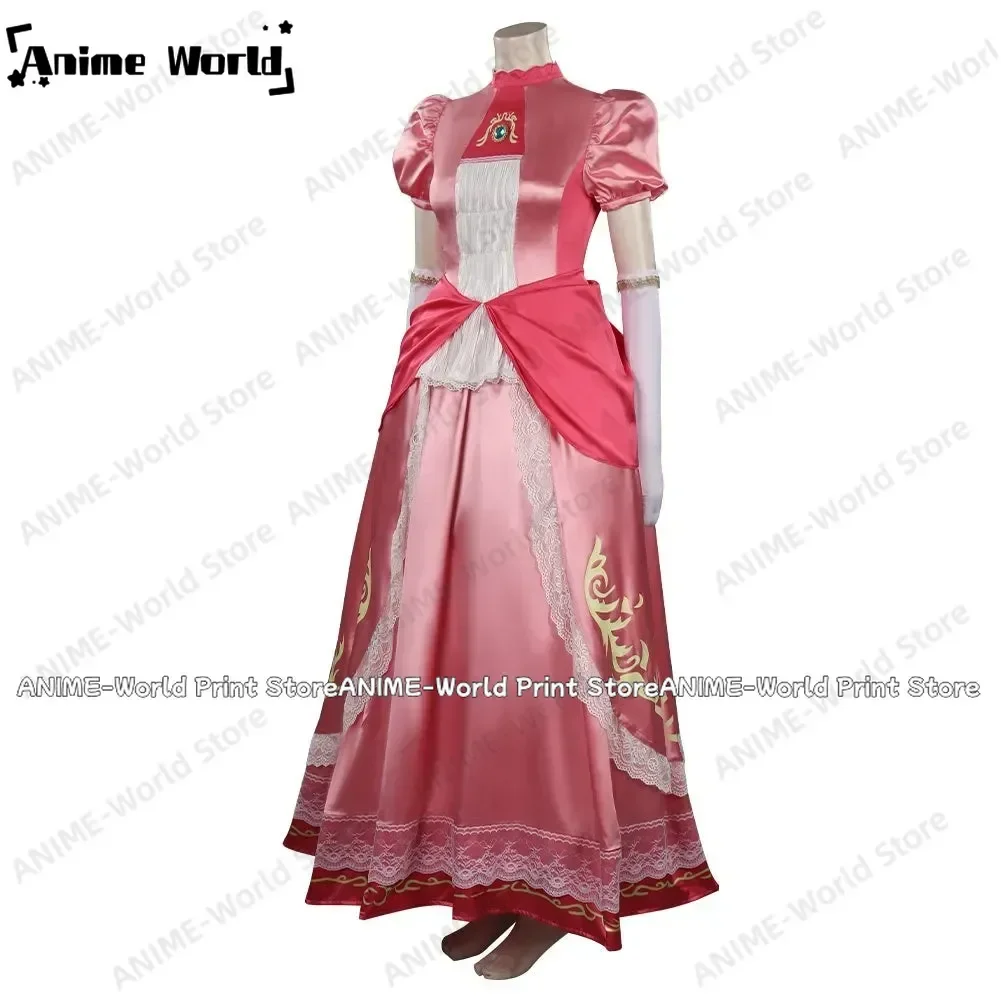 《Custom Size》Peach Dress Outfits Halloween Carnival Suit Cosplay Costume Party Christmas Halloween Any Size