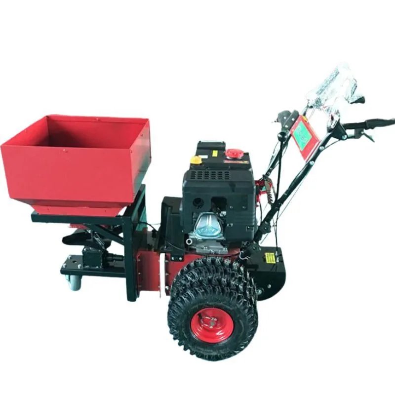 Hand-pushed snow melting agent distributor, municipal road maintenance snow melting distributor