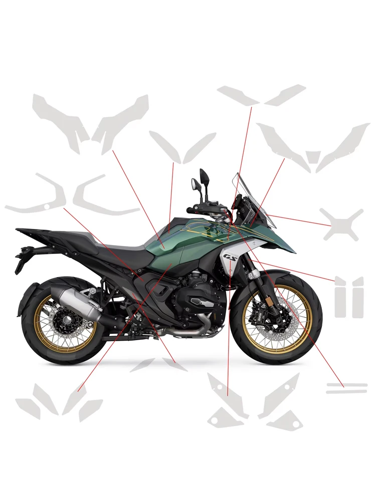For BMW R 1300 GS TPU PPF Paint Protection film Fits R 1300 GS Anti-scratch Protective Body protective Stickes Accessories 2024