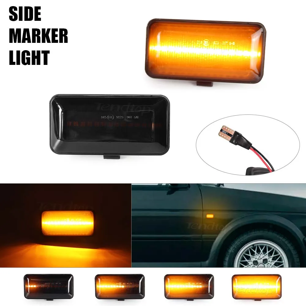 LED Dynamic Side Marker Lights Turn Signal Position Light For VW Golf 2 3 Van Hatchback Variant Passat B3 Jetta A2 A3 Vento A3