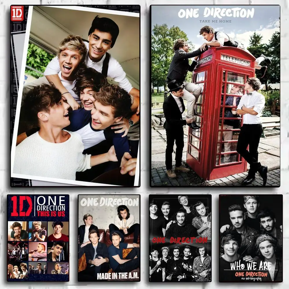 One D-Directions Band Poster Stickers HD Waterproof Painting Wall Art for Bedroom Living Room Home Decor Decoration Gift