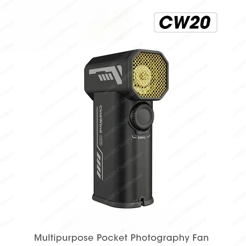 CW20 Pocket Fan for Photography & Video - Stepless Speed Portable Blower for Sony Camera & Camping