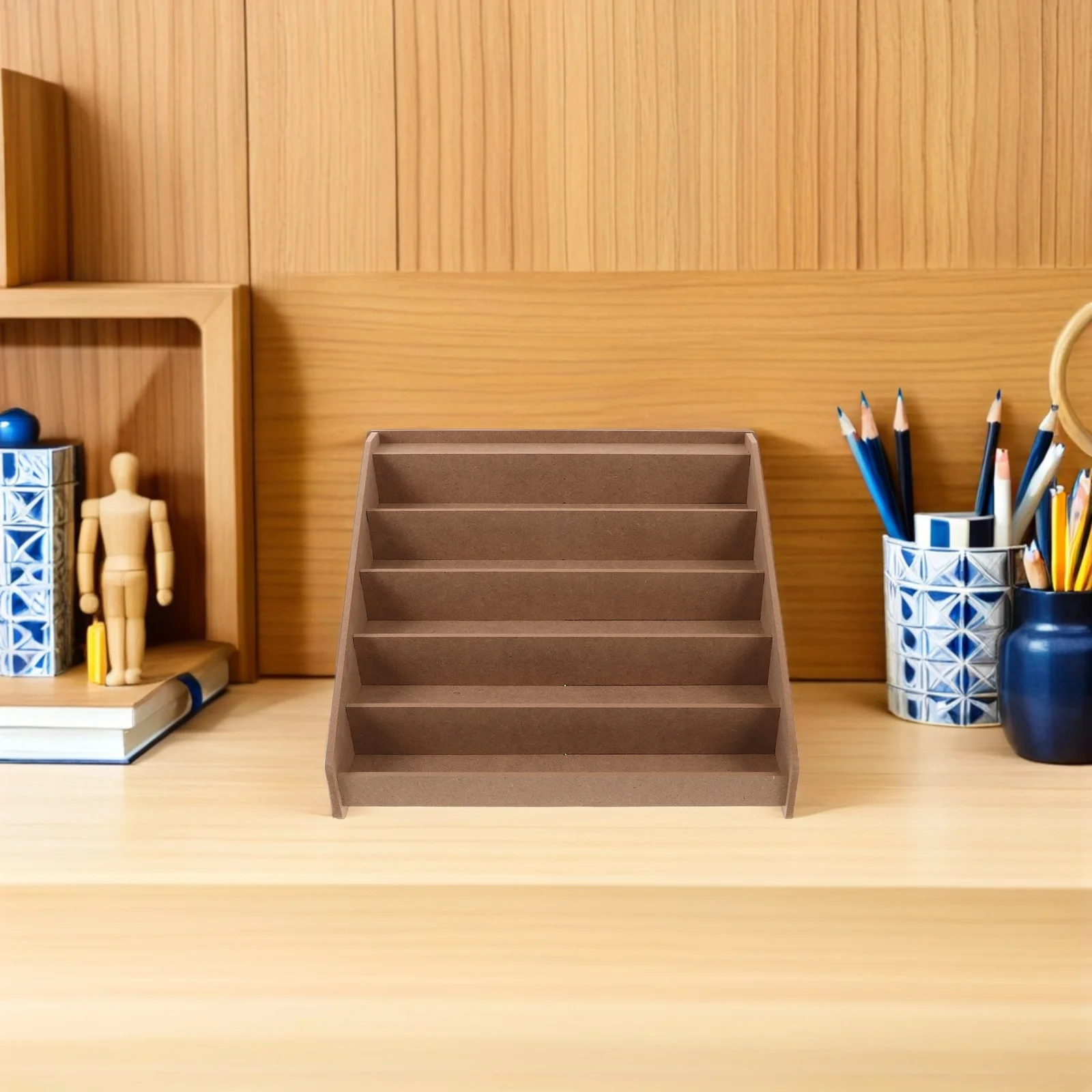 Craft Paint Storage Organizer 5 Layer Paint Bottle Shelf Multi Functional Design Large Capacity Durable Craftsmanship