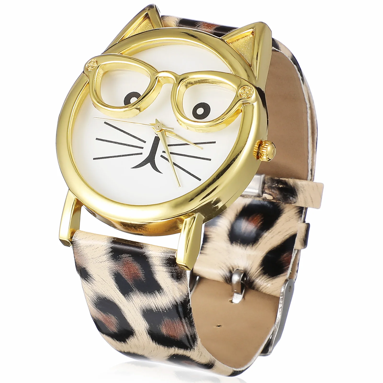 

Cat Pattern watch kids watch strap kid watch PU strap watch kids sports watch