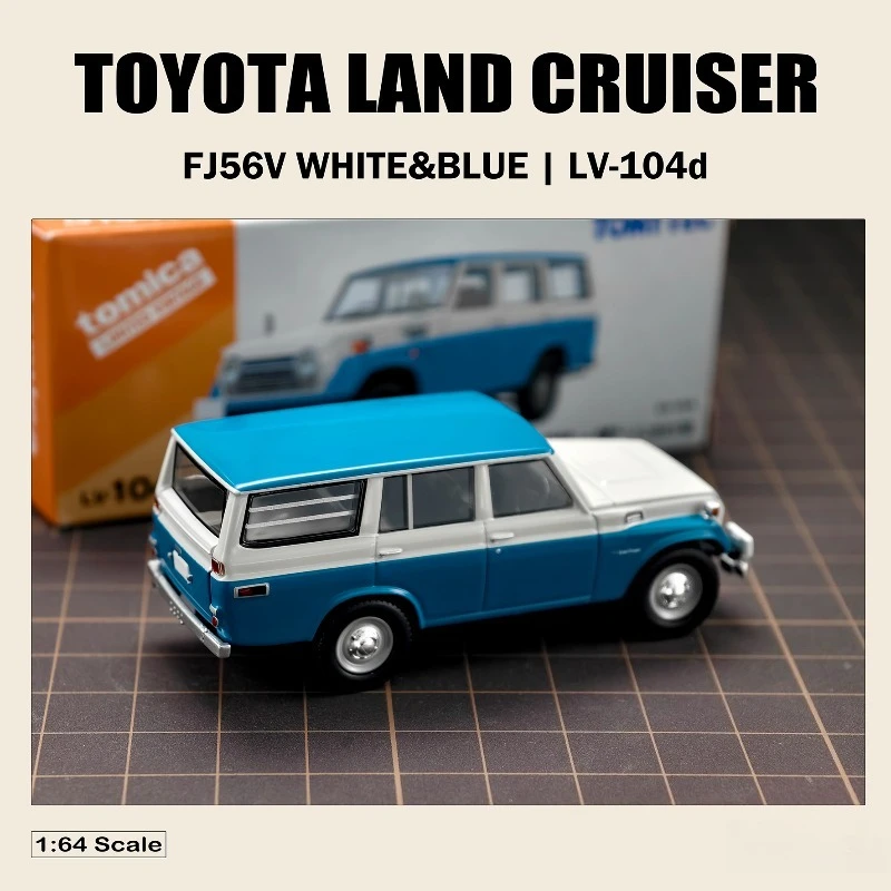 تاكارا تومي تومييتيك 1/64 TLV--104d تويوتا لاند كروزر FJ56V سبيكة موتور مركبة دييكاست نماذج سيارات لعب جمع هدايا الصبي #3
