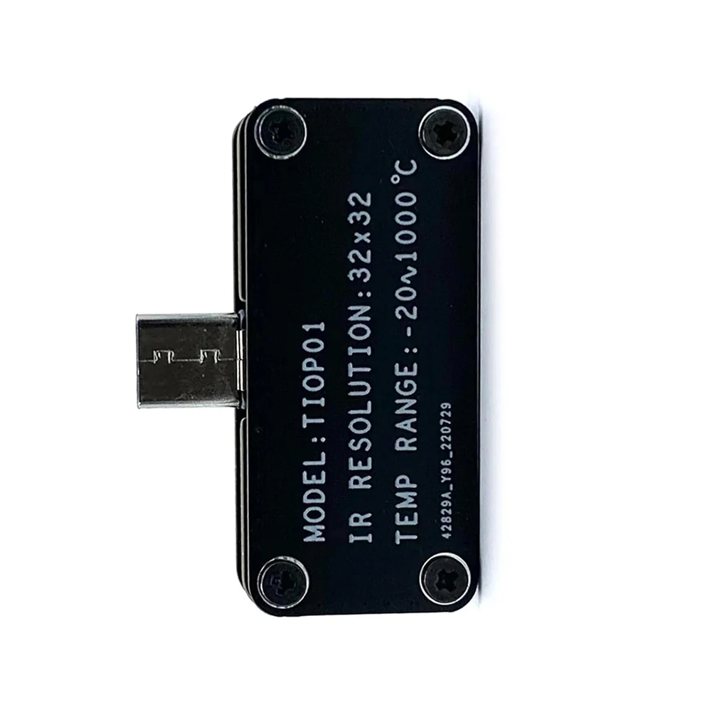 32x32 Sensor Thermal Imager Chinese English Switch Plug-and-play Reversible Interface Five Color Modes For Android 8.0-12