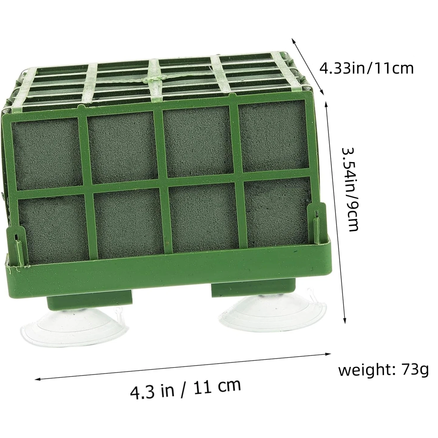 4 pçs arranjo de flores ventosas de argila espuma casamento carro arranjo de flores acessórios quadrados diy lojas de flores suprimentos