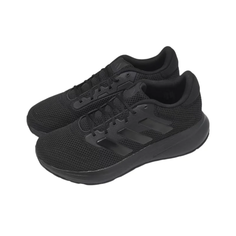 adidas Response Runner Classic Versatile Low-Top Running Shoes Unisex Black Sneakers JR8058