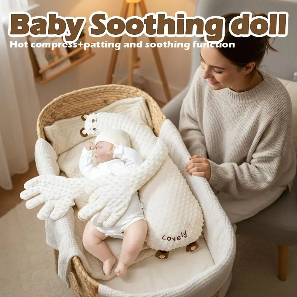 

Automatic Soothing Palm Automatic Palm Patting Stuffed Animal Sleep Soothers Adjustable Speed Remote Control Sleeping Buddy for