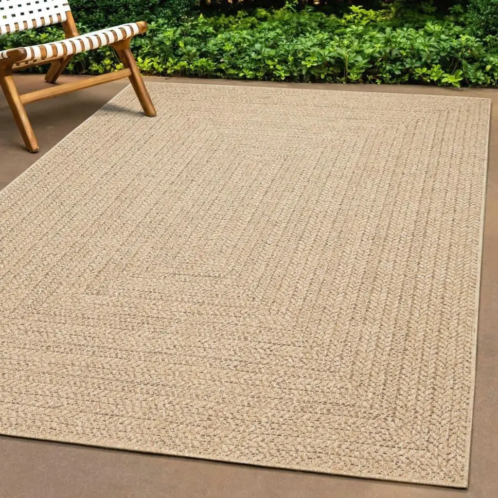 ZIZUR 100x200 cm Jute Look Rug for Indoor & Outdoor Use - Durable and Stylish Décor