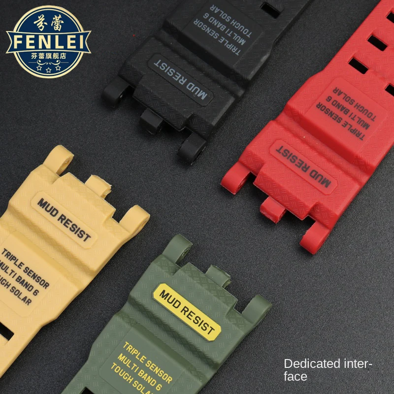 สร้อยข้อมือซิลิโคนสำหรับ Casio G-SHOCK โคลนขนาดใหญ่ GWG-2000ชุด GWG-2040ผู้ชายกีฬาเรซิ่นสายรัดยางอุปกรณ์เสริม26*22มม