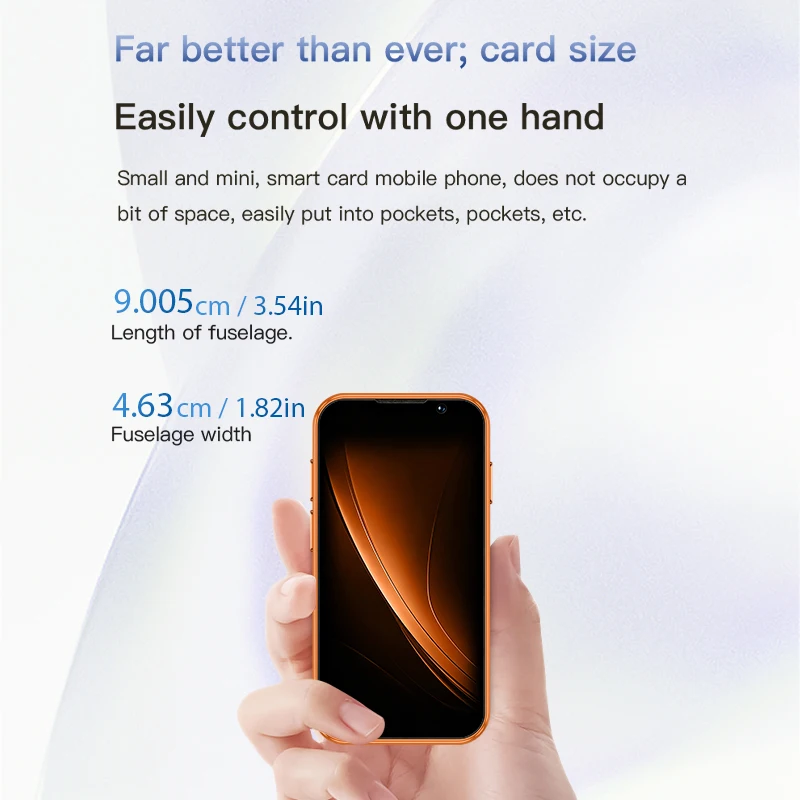 SOYES Mini Smartphone 3.0" Display 2GB RAM 16GB ROM Android 9.0 Dual SIM Standby Face Unlocked 3G Social Media App Small Phone
