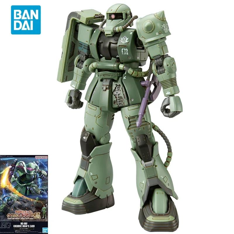 

Bandai Original GUNDAM Anime Model HG 1/144 MS-06F CUCURUZ DOAN'S ZAKU Action Figure Assembly Model PB Toys Gifts for Children