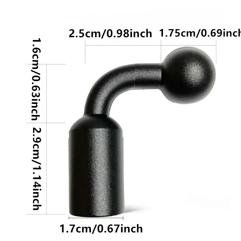 Aluminum Alloy 17mm Ball for Head Adapter to 1/4