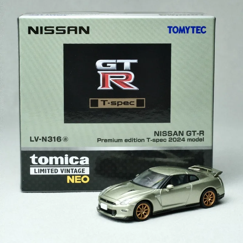 حقيقي في المخزون TAKARA TOMY TOMYTEC TLV 1/64 N316a GT-R R35 T-Spec سبيكة موتور مركبة دييكاست نماذج مجموعة ألعاب السيارات #2
