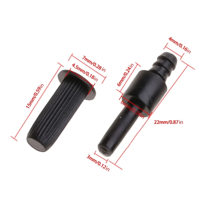 1 Set Speaker Grill Pegs & Socket AUX Buckles Fastener Plastic Screws Part for Speaker Accessories