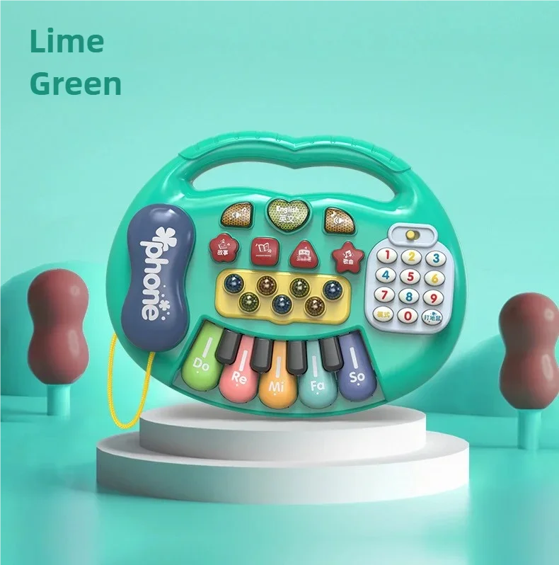ของเล่นดนตรีที่มีเสียงสัตว์เด็กคีย์บอร์ดเปียโนไฟฟ้ากระพริบเครื่องดนตรีการศึกษาสําหรับเด็ก
