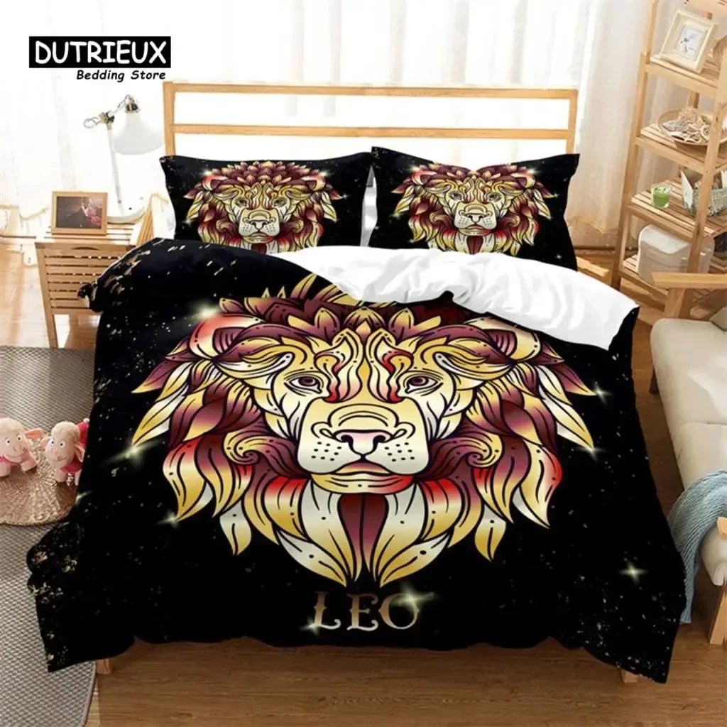 

Mystery Constellations Duvet Cover Set Exotic Abstract Art Bedding Set Microfiber Comforter Cover King Queen for Adults Kids