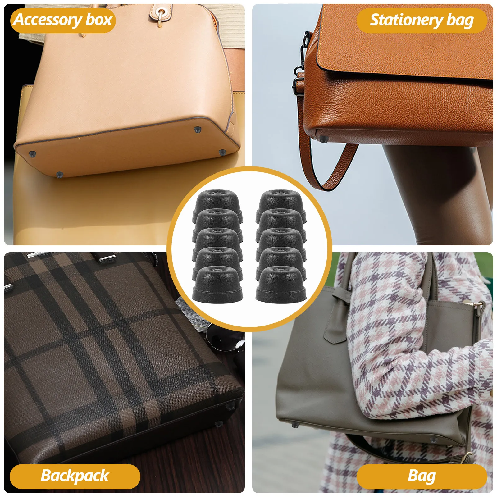 10 Pcs Backpack Feet Pads Luggage Feet Pads Luggage Accessories For Travel Suitcase Foot Pad Replacement Bag Pads For Backpack