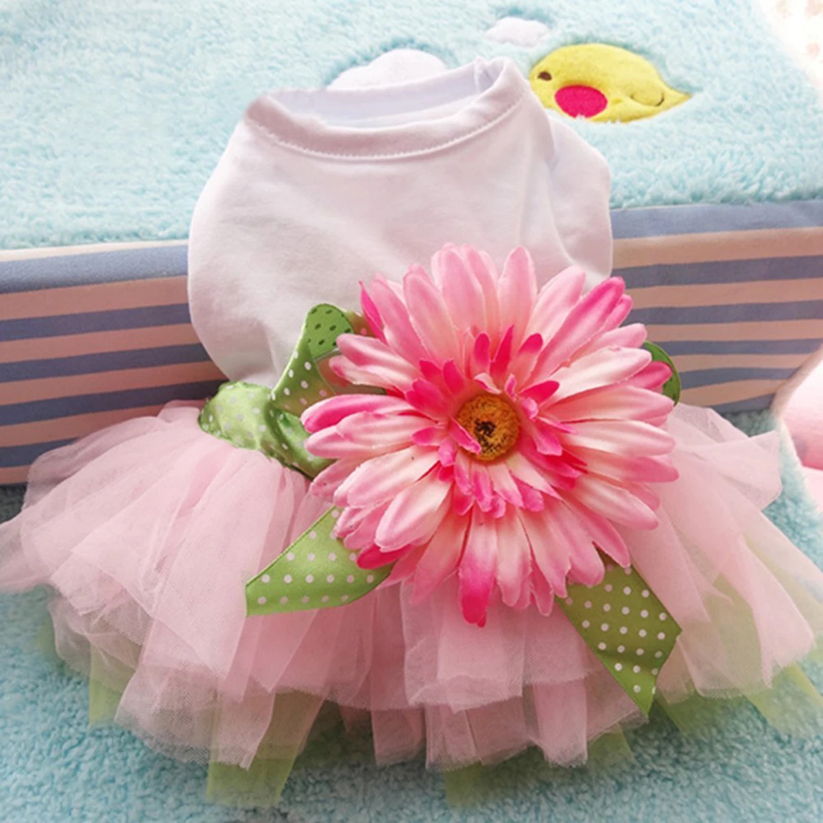 

Pet Floral Skirt Dog Skirts Female Clothes Dress for Small Dogs Shirts Dresses