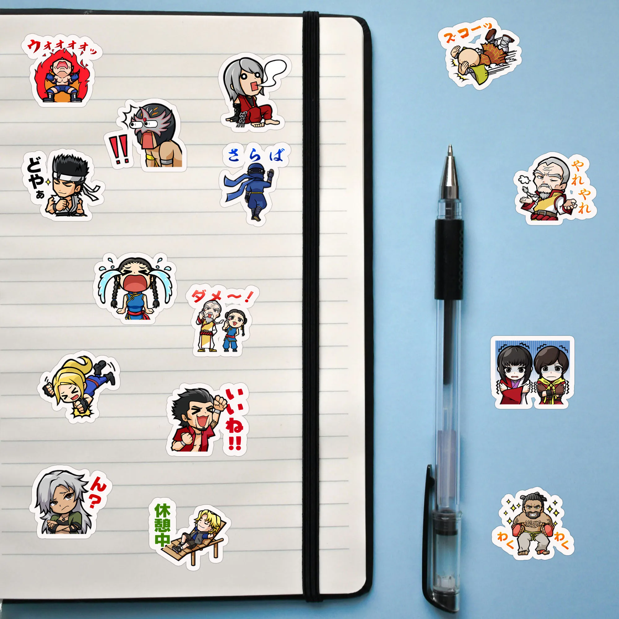 King of Fighters Game Stickers Cute Cartoon Emoji Pack Full Set of Character Stickers,Used for Computer,Scene Decoration view 5