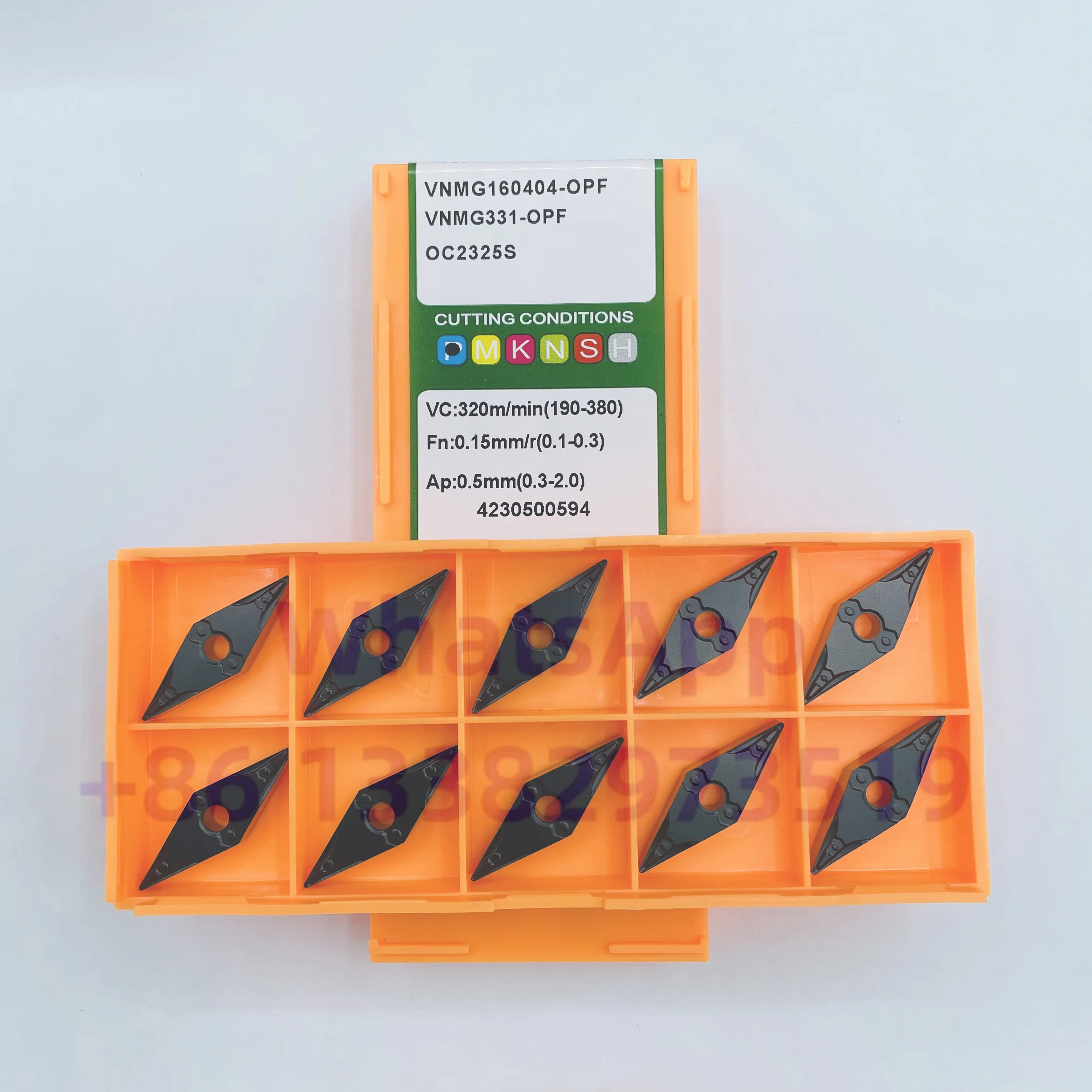 Inserções do carboneto de VNMG, VNMG160404, VNMG160408, VNMG160412, OP1215, OP1315, OC2125, OC2325S