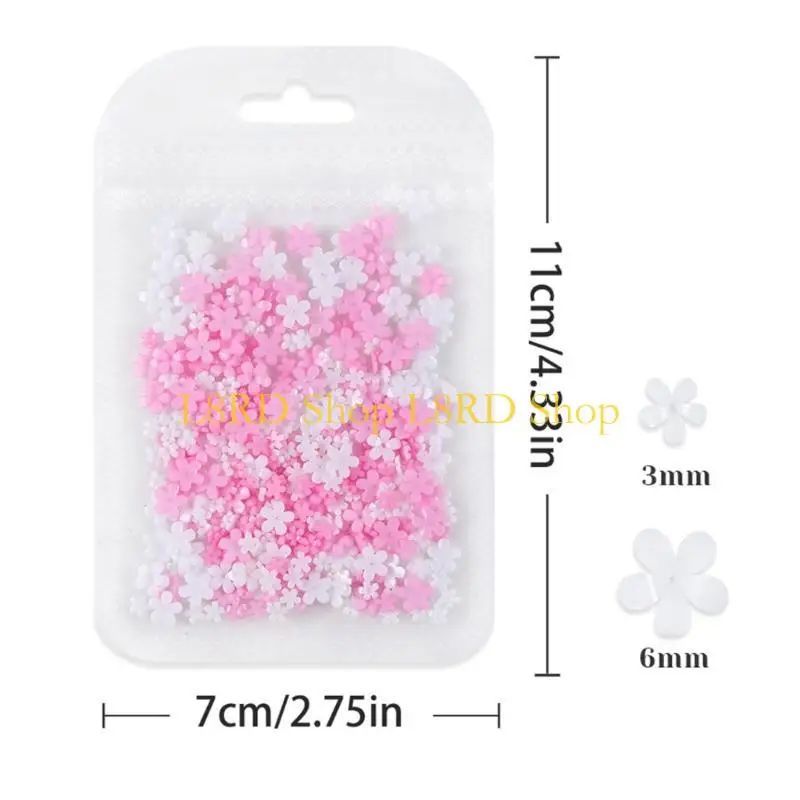 L8rd Flower Charms, Flower Nails Art Rhinestones 꽃 꽃잎 손톱 공급 장치