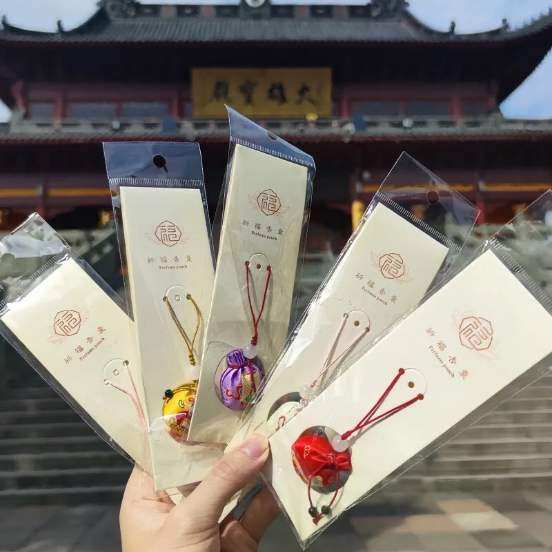 Scenic Area Sachet Dragon Boat Festival Sachet Car-mounted Lucky Bag Small Round Ball Peaceful Blessing Phone Pendant