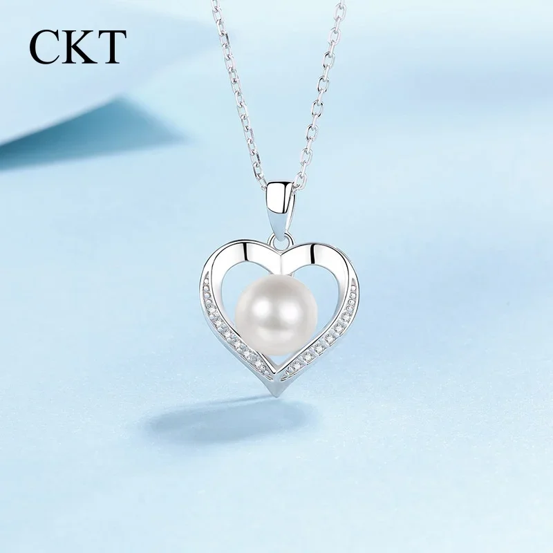 

Original Luxury PT950 Platinum Pendant GRA Certified 1CT Heart Moissanite Wedding Necklace for Women and Girl's Birthday Gift