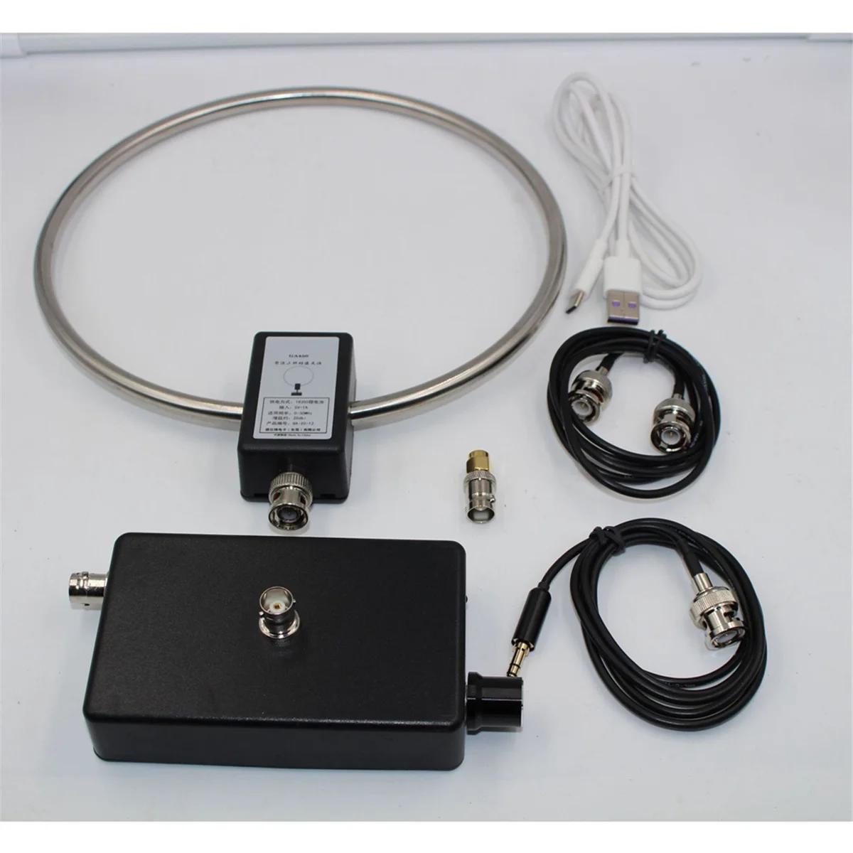 

【New User Coupon】GA-450 Loop Antenna SDR Short Medium Wave Radio Antenna SW 2.30-30MHz MW 522-1710KHz GA450