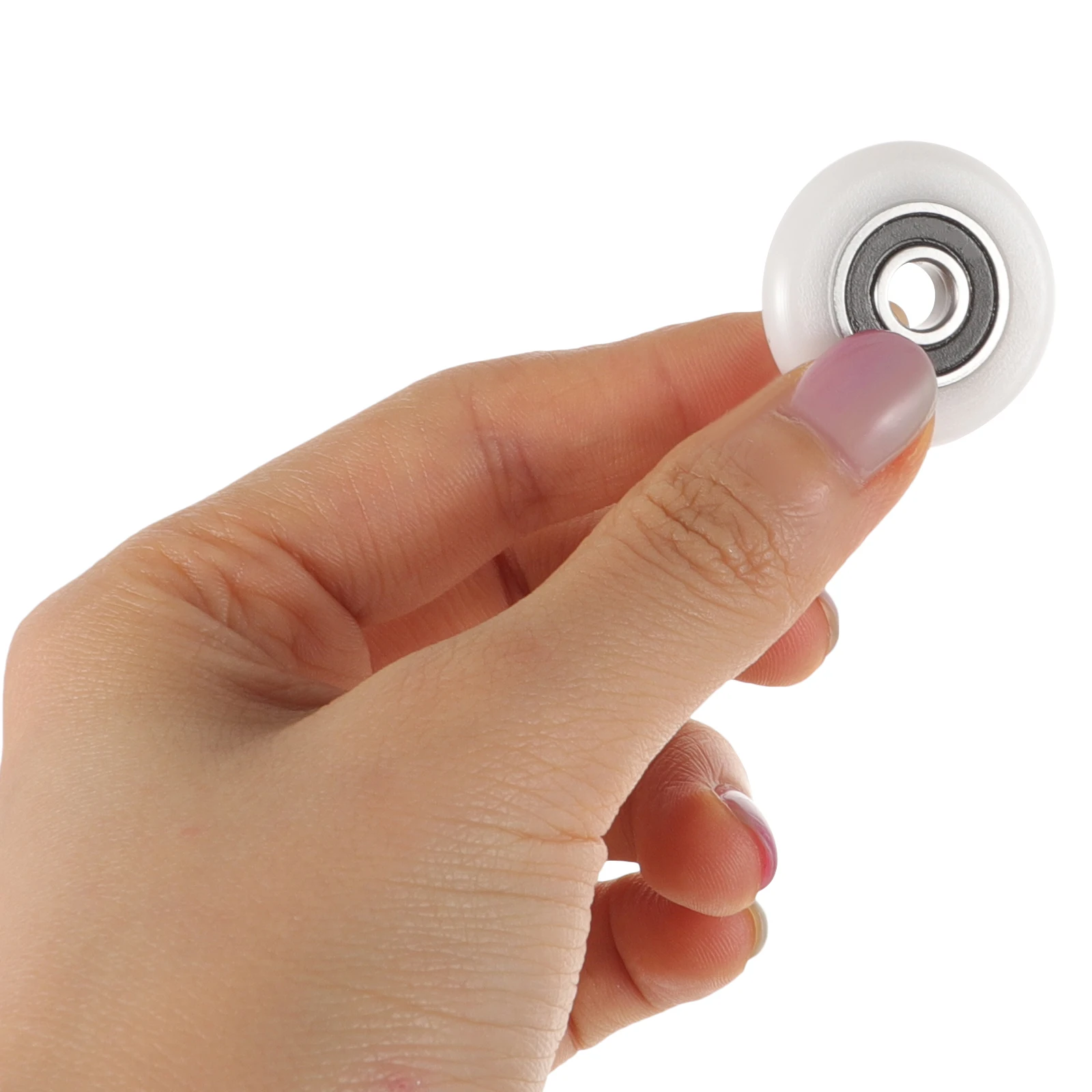 

4pcs Sliding Door Roller Kit PVC Metal Shower Rollers Replacement White Bathroom Glass Doors Pulleys Effort Saving Stable Push