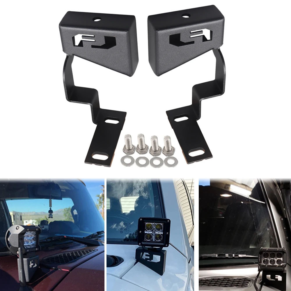 

for Toyota Fj Cruiser 2007-2016 Auto Pillar Mounting Bracket Led Work Front Cowl Light Spotlight Holder