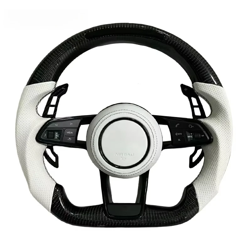 

Upgraded Customised Sport LED Carbon Fibre Steering Wheel For Audis A3 A4 A5 B9 RS RS3 RS7 A8L A4L