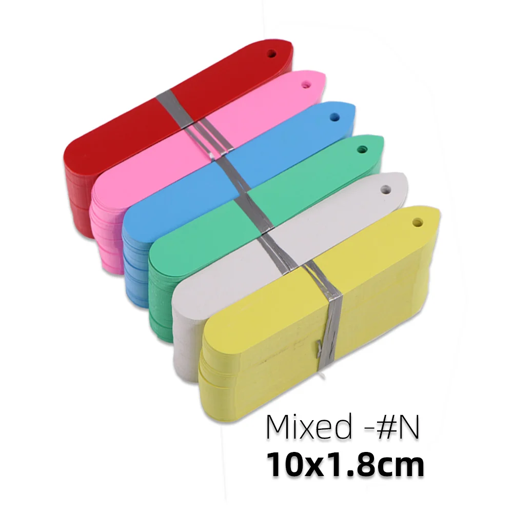 100 sztuk 10x2CM ogród plastikowa roślina tagi wodoodporne przedszkola etykiety Stakes Pot markery Multicolor kwiat sadzonka dekoracji znak