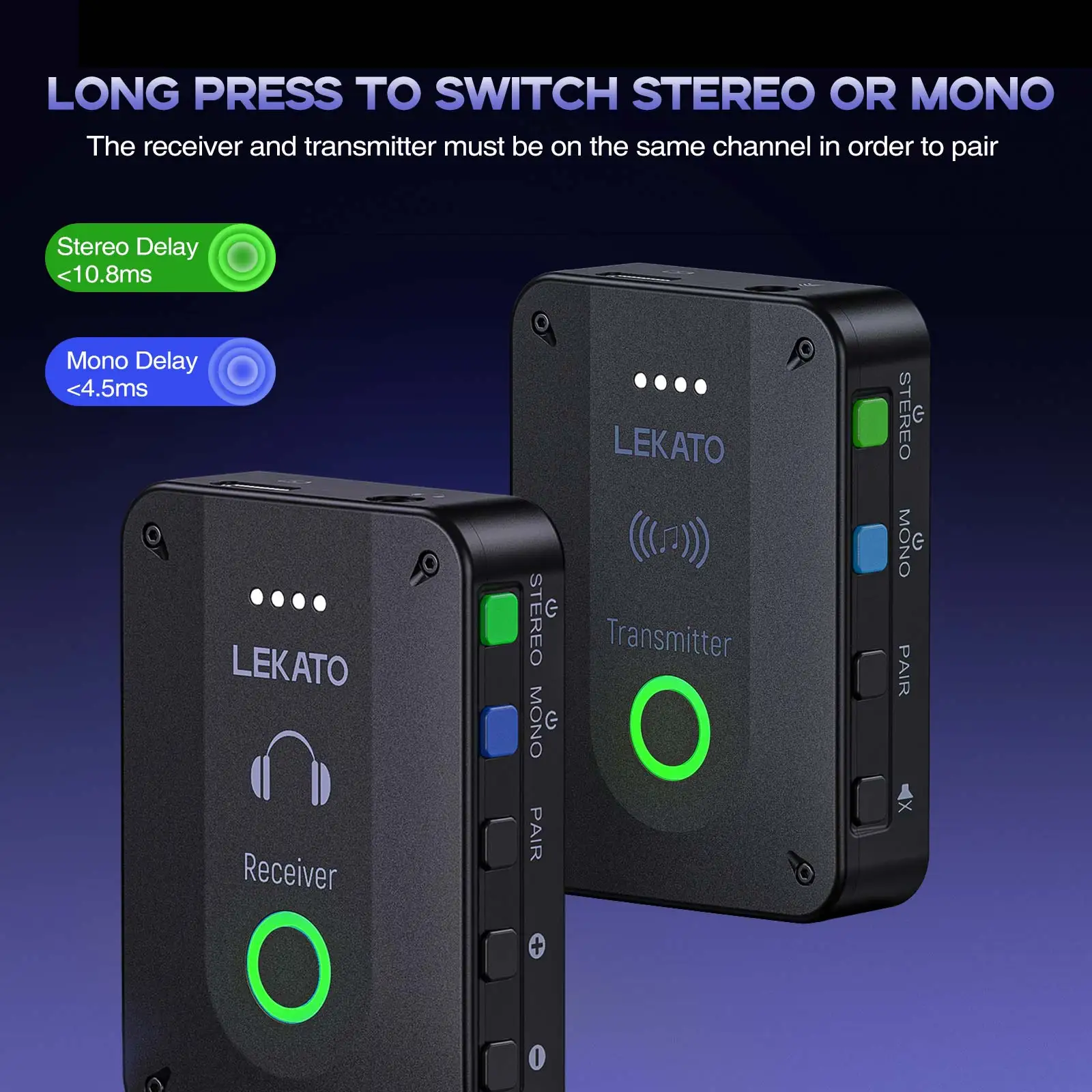 Système Moniteur Intra-Auriculaire Sans Fil 2.4G - IEM Stéréo Avec Transmetteur Pour Studio Et Scène Live