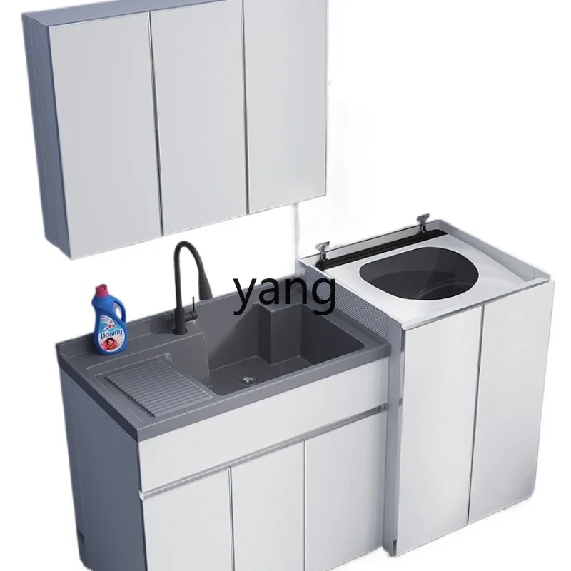 lmm Alumimum Wash Wardrobe Impeller Flip Washing Machine Partner All-in-One Cabinet Assemblage Zone Washboard