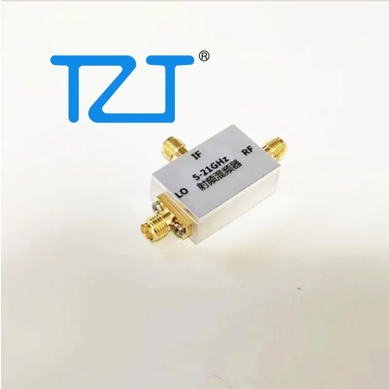 TZT 5-21GHz RF Frequency Mixer Up and Down Frequency Converter C/X/KU Band Mixer RF Accessory with SMA-K Connector