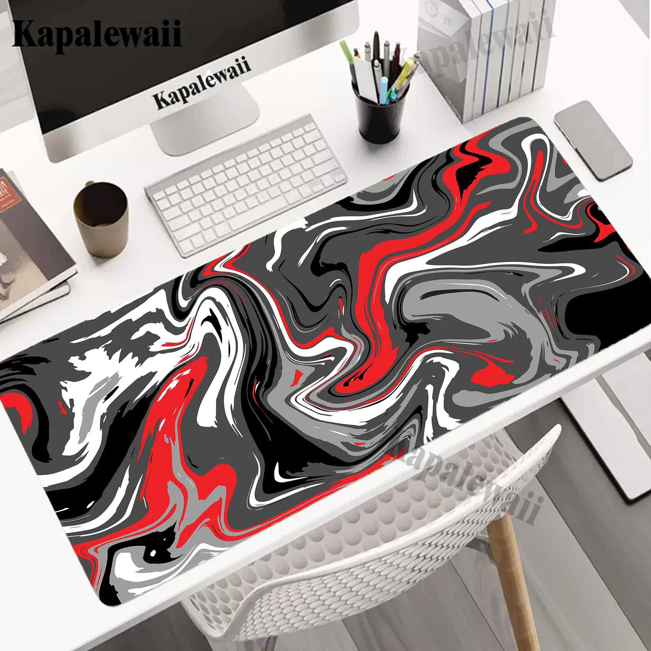 

Strata Liquid Mouse Pad Gaming Mouse Mat Gamer Locking Edge Soft Mousepad Game Desk Pads Rubber Коврик Notebook Keyboard Mats