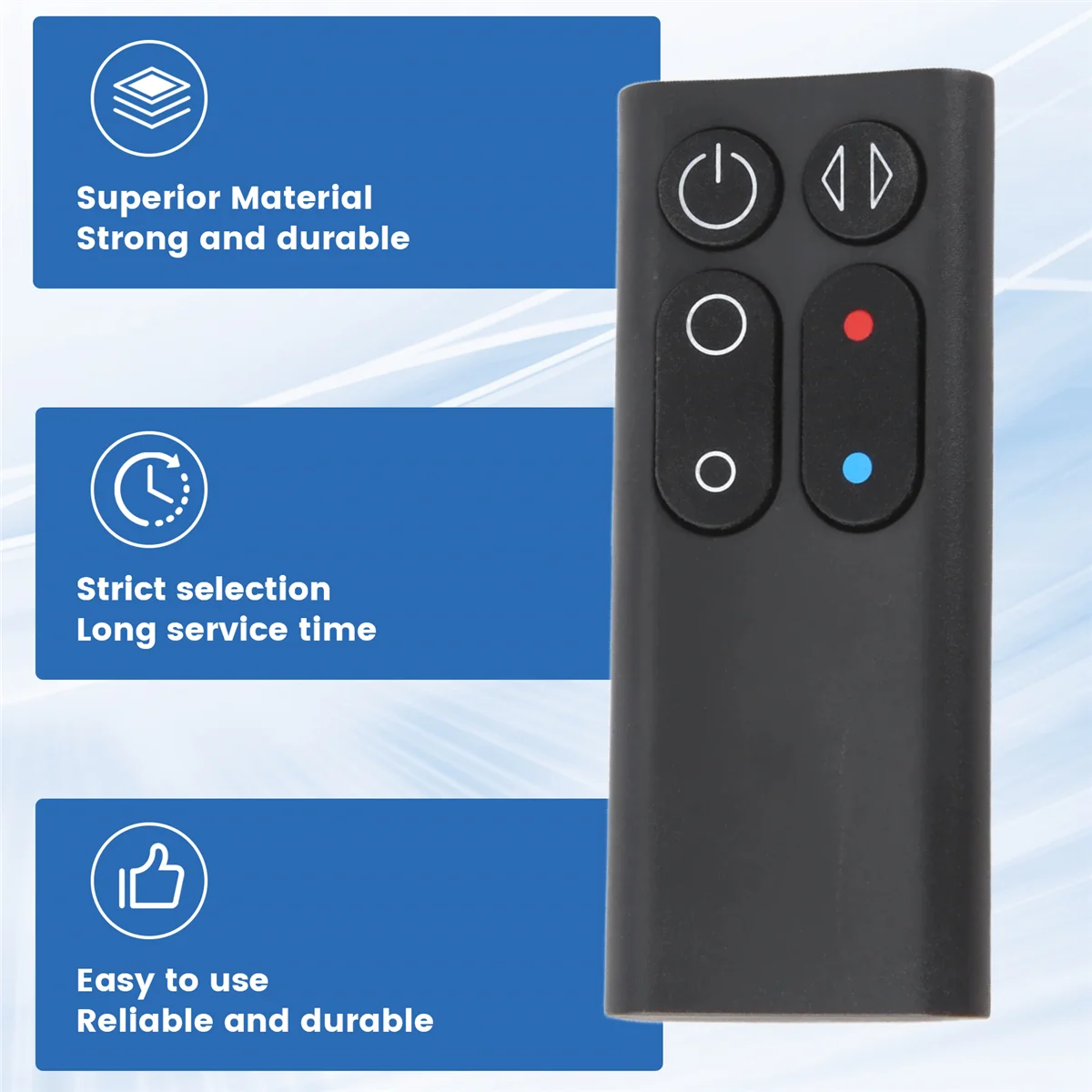

T27C Replacement AM04 AM05 Remote Control for Dyson Fan Heater Models AM04 AM05 Remote Control(Black)