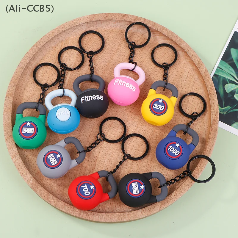 〔CCB5〕Mini Kettlebell Creative Pendant Fitness Fashion Accessories Backpack Ornaments Keychain Sports Charm Gym Craft Souvenir