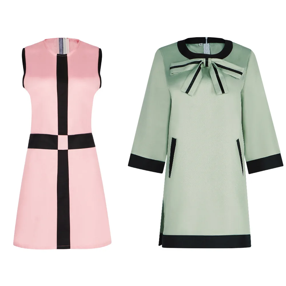 

The Queen's Gambit Costume Dress Same Style As The Show The Queen's Gambit - Beth Harmon Cosplay Stage Performance Costume Dress