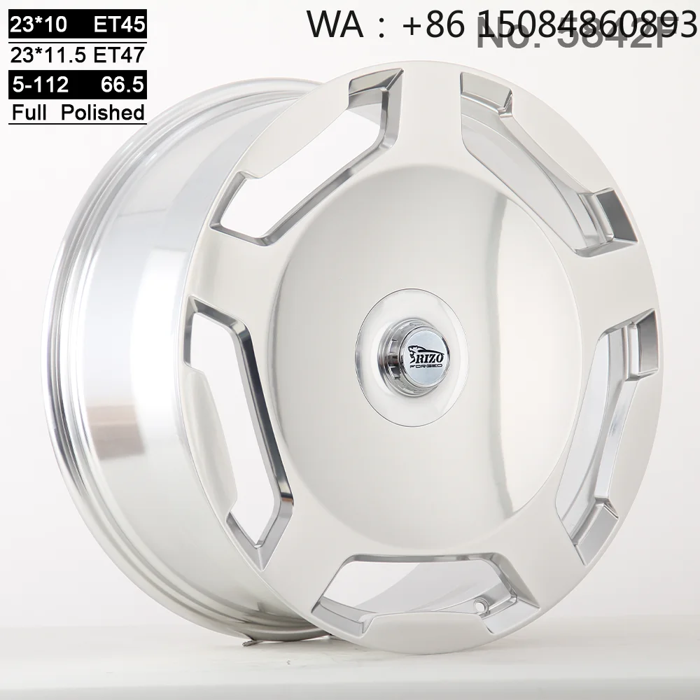 Full Face Polished Staggered Forged Wheels 23 Inch 5x112 6061 T6 Alloy Rims Lightweight Custom Design For Maybach GLS Luxury SUV