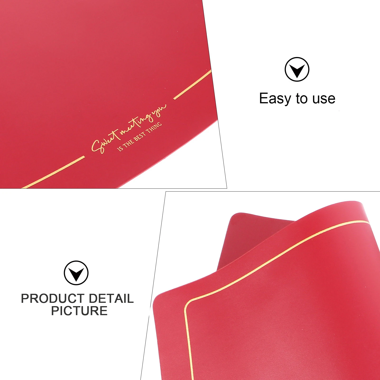 

Placemat Waterproof Heat Insulation Mat Nordic Anti Scalding Non Slip Table Mats for Restaurant Party Decorative