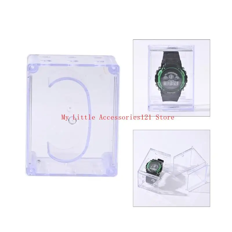 

Универсальная коробка для хранения часов с прозрачным пылезащитным прозрачным органайзером для наручных часов, подарочной