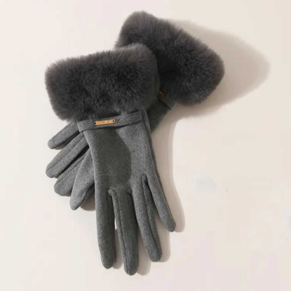 قفازات مقاومة للرياح، قفازات مخملية تعمل باللمس، قفازات ركوب الدراجات في الهواء الطلق، مقاومة للبرد للقيادة في الطقس البارد في الهواء الطلق #6