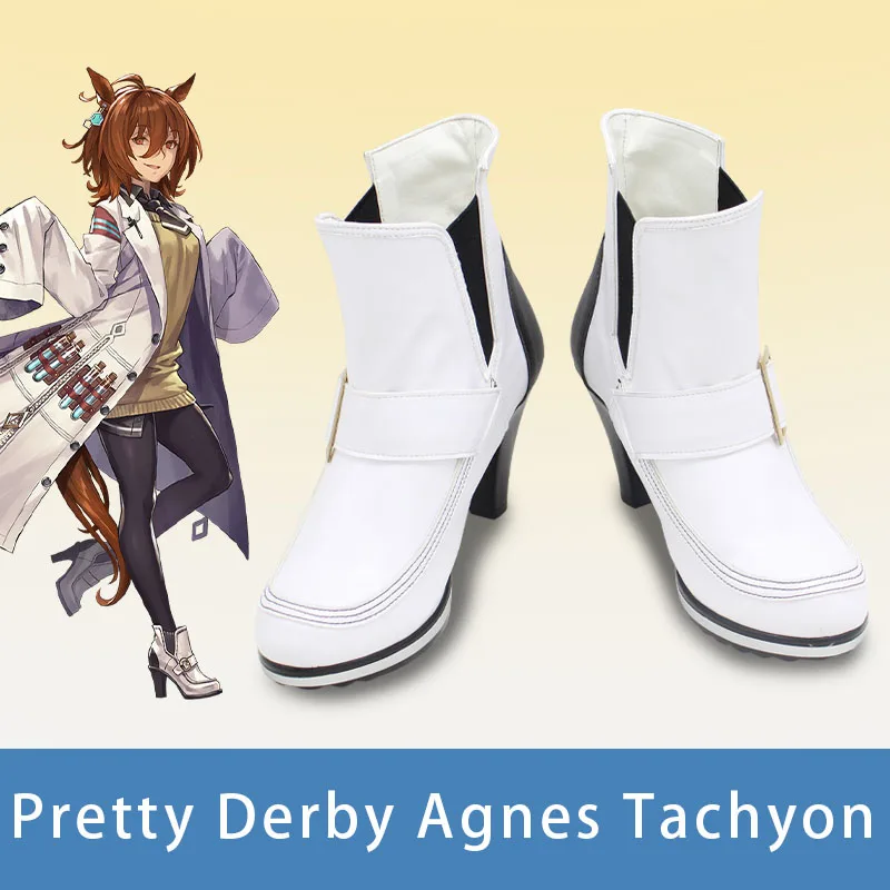 

Игра Pretty Derby Agnes Tachyon, обувь для косплея, ботинки Agunesu Takionī для Хэллоуина, вечеринки для взрослых, женщин и мужчин